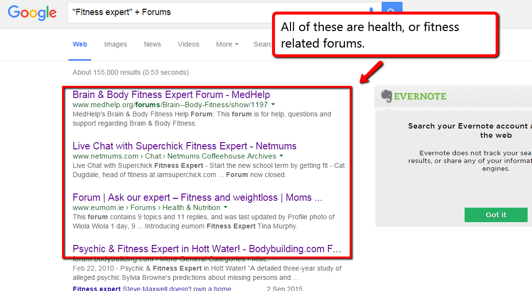 Google Forums Search